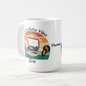 vintage retro vinyl Mug コーヒーマグカップ (正面左)
