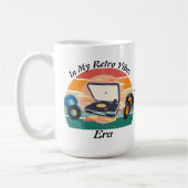 vintage retro vinyl Mug コーヒーマグカップ (左)