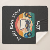 vintage retro vinyl Sherpa Blanket シェルパブランケット (正面(横))