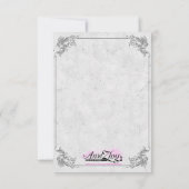 Vintage retro wedding invitation 招待状 (裏面)