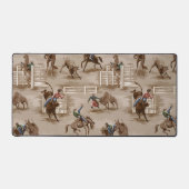 Vintage Retro Western Rodeo Cowboy  デスクマット (正面)