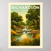 Vintage Richardson Texas ポスター (正面)