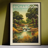 Vintage Richardson Texas ポスター