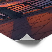 Vintage Riga Latvia Travel Poster ポスター (角)