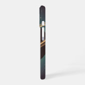 Vintage Ringed Planet iPhone 16ケース (左側面)