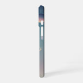 Vintage Ringed Planet iPhone 16ケース (左側面)