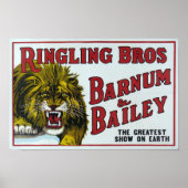 Vintage Ringling Bros. Poster ポスター (正面)