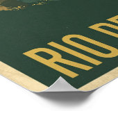 Vintage Rio De Janeiro Travel ポスター (角)