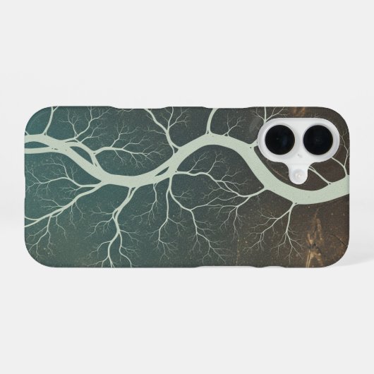 Vintage River Delta iPhone 16ケース (裏面横)