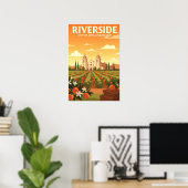 Vintage Riverside ポスター (ホームオフィス)