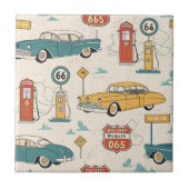 Vintage Road Trip Pattern (1) タイル (正面)