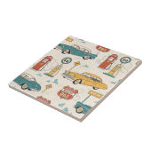 Vintage Road Trip Pattern (1) タイル (側面)