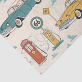 Vintage Road Trip Pattern (1) 薄葉紙 (詳細)