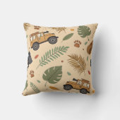 Vintage Road Trip Pattern (3) クッション (裏面)