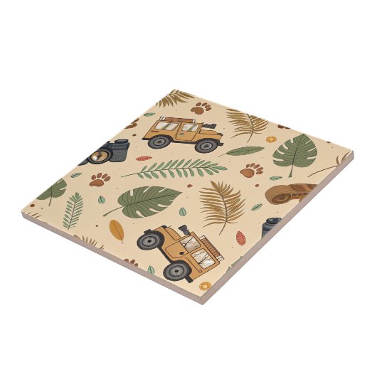 Vintage Road Trip Pattern (3) タイル (側面)