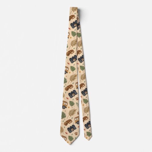 Vintage Road Trip Pattern (3) ネクタイ (正面)
