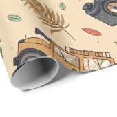 Vintage Road Trip Pattern (3) ラッピングペーパー (ロールコーナー)