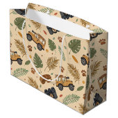 Vintage Road Trip Pattern (3) ラージペーパーバッグ (裏面アングル)