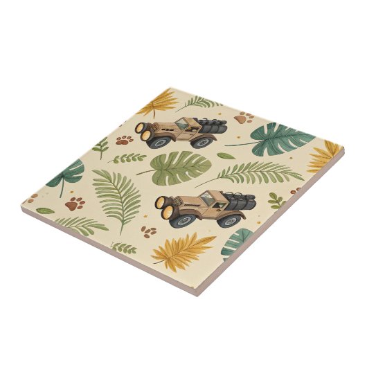 Vintage Road Trip Pattern (4) タイル (側面)