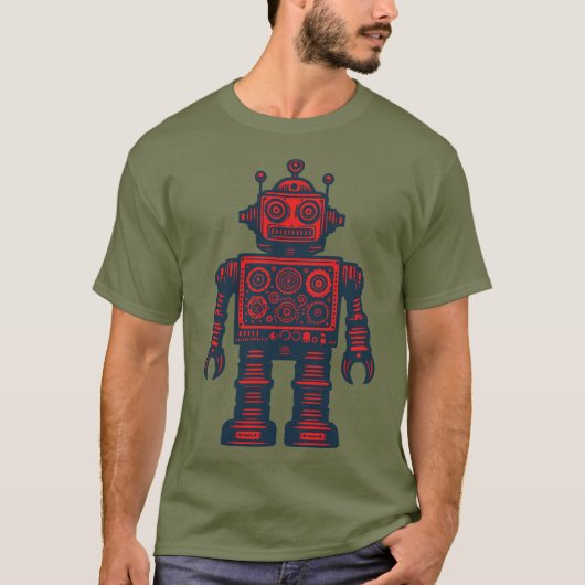 Vintage Robot Tシャツ (正面)
