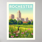 Vintage Rochester Minnesota ポスター (正面)