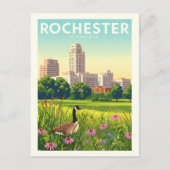 Vintage Rochester Minnesota ポストカード (正面)