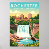 Vintage Rochester New York ポスター (正面)