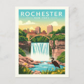 Vintage Rochester New York ポストカード (正面)