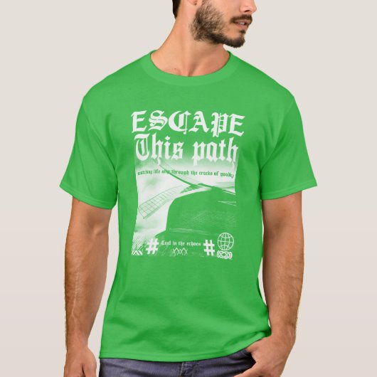 Vintage Rock Windmill Y2K Aesthetic Retro funny Tシャツ (正面)