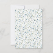 Vintage Rocking Horse Boy Baby Shower  招待状 (裏面)