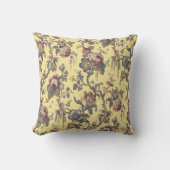 Vintage Rococo Revival Chinoiserie Pattern クッション (正面)