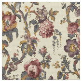Vintage Rococo Revival Chinoiserie Pattern ファブリック (クローズアップ)