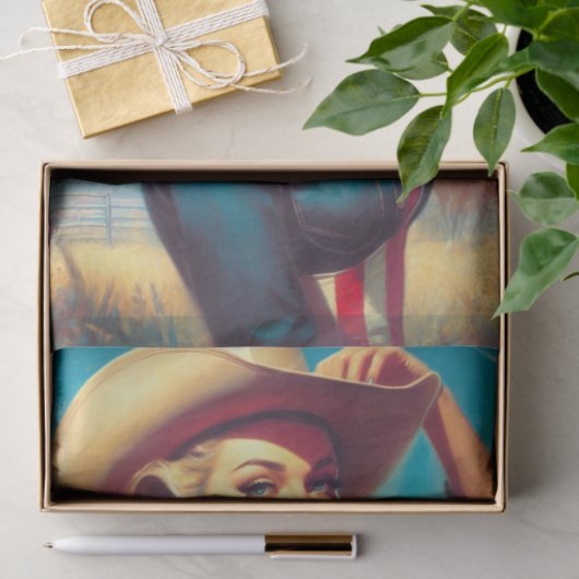 Vintage Rodeo Pin-up 薄葉紙 (ギフト)