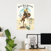 Vintage Rodeo Poster Snake River Stampede, Western ポスター (ホームオフィス)