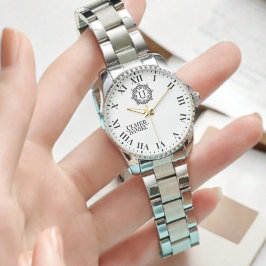Vintage Roman Numeral Monogram Classic Timeless 腕時計