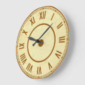 Vintage Roman Numerals Clock ラージ壁時計 (傾斜)