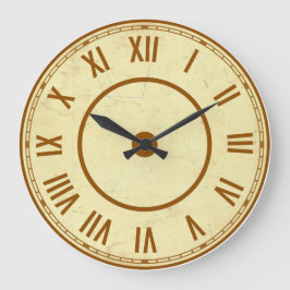 Vintage Roman Numerals Clock ラージ壁時計