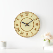 Vintage Roman Numerals Clock ラージ壁時計 (ホーム)