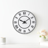 Vintage Roman Numerals Clock ラージ壁時計 (ホーム)