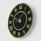 Vintage Roman Numerals Clock ラージ壁時計 (傾斜)