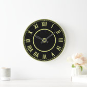 Vintage Roman Numerals Clock ラージ壁時計 (ホーム)