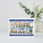 Vintage Romania Stamp Set  ポストカード (スタンド正面)