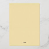 Vintage Romantic Cat Pride and Prejudice Birthday 箔シーズンカード (裏面)