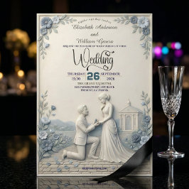 Vintage Romantic Chapel Wedding 招待状