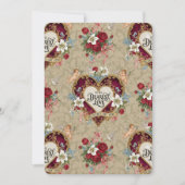 Vintage Romantic Heart Valentine シーズンカード (正面)