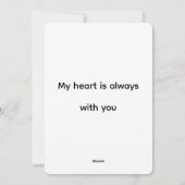 Vintage Romantic Heart Valentine シーズンカード (裏面)