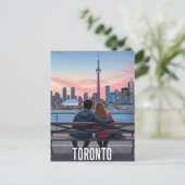 Vintage Romantic Toronto Canada Travel ポストカード (スタンド正面)