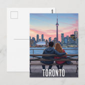 Vintage Romantic Toronto Canada Travel ポストカード (正面/裏面)