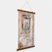 Vintage Romantic Wall Tapestry Antique Collage 吊り下げ型タペストリー (傾斜あり)