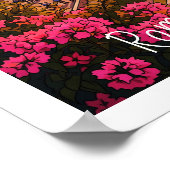 Vintage Rome Colosseum Italy Travel  ポスター (角)